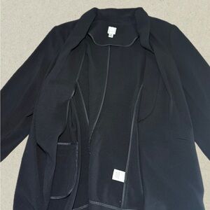 LC Lauren Conrad Women's Classic Black Blazer